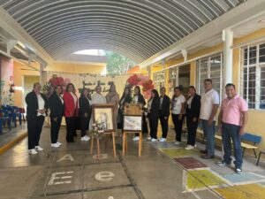 Evento precedido por las autoridades educativas de la DRSE, Mtra. María Luisa Rodríguez Robles en los 51 años de servicio del Jardín de Niños Ma. Magdalena Arias